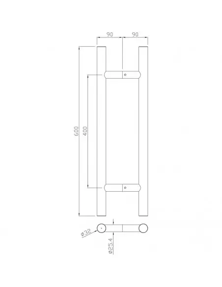 Ensemble De Poignée Tubulaire Heracles Série 5210