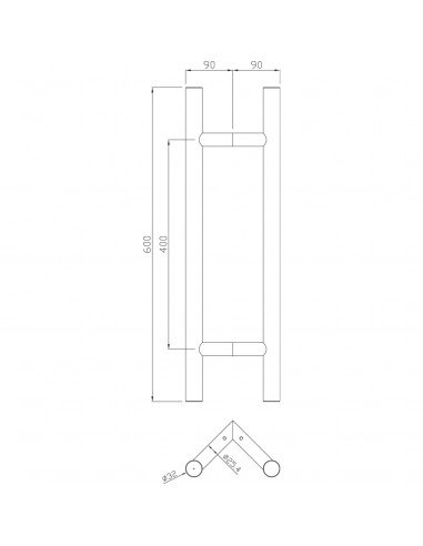 Ensemble De Poignée Tubulaire Heracles Série 5240