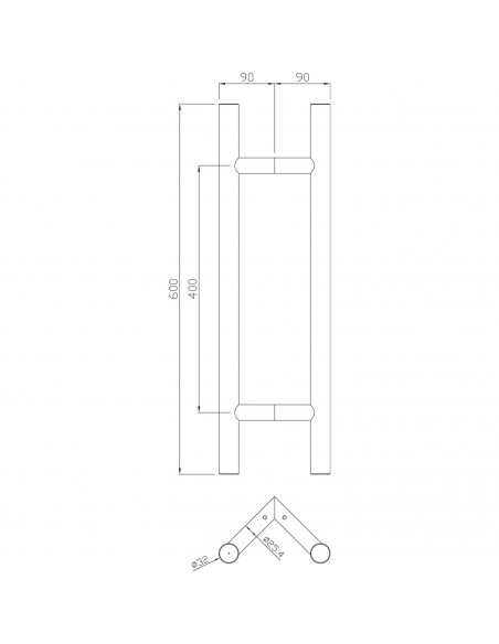 Ensemble De Poignée Tubulaire Heracles Série 5240
