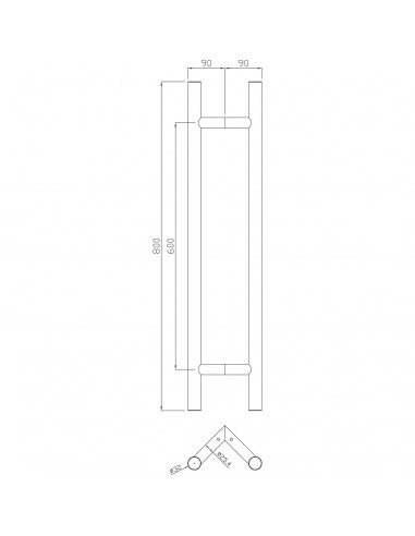 Ensemble De Poignée Tubulaire Heracles Série 5240