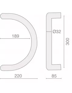 Ensemble De Poignée Demi Lune Heracles Série 621 2