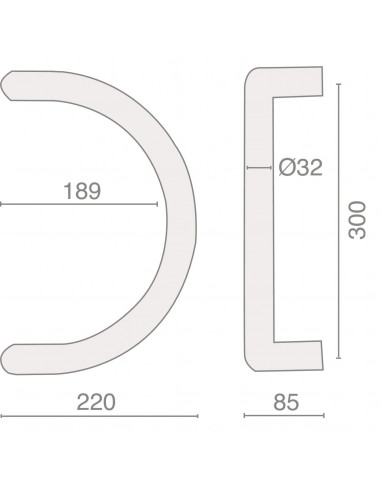 Ensemble De Poignée Demi Lune Heracles Série 621