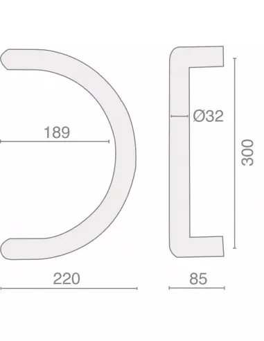 Ensemble De Poignée Demi Lune Heracles Série 621