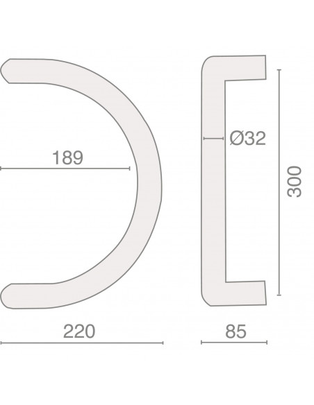 Ensemble De Poignée Demi Lune Heracles Série 621
