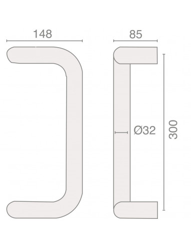 Poignée Contre-Coudée Heracles Série 301