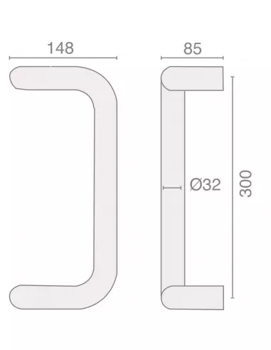 Poignée Contre-Coudée Heracles Série 301