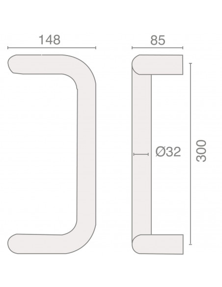 Poignée Contre-Coudée Heracles Série 301