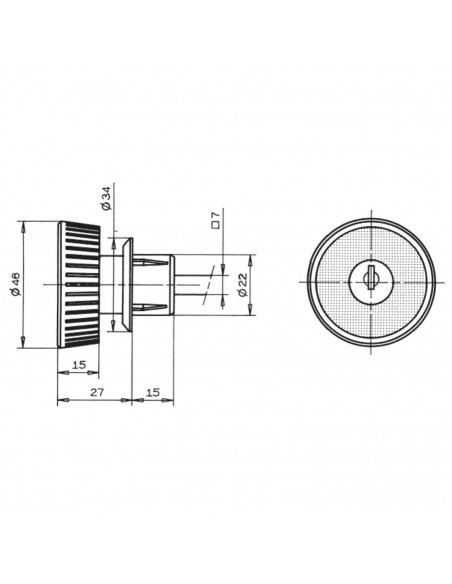 Poignée Ronde Ronis À Clé