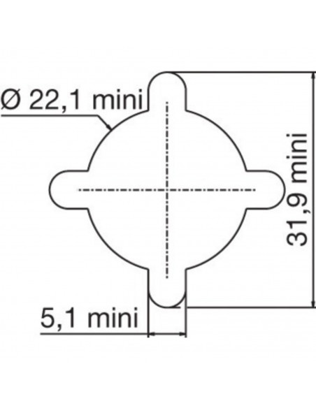 Poignée Ronde Ronis À Clé