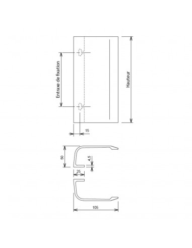 Poignée De Tirage La Croisee Ds Aileron -5