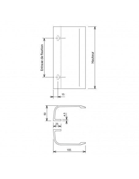 Poignée De Tirage La Croisee Ds Aileron -5