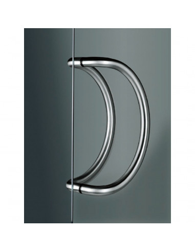 Poignée Tubulaire Inox Normbau Demi-Lune Modèle 25