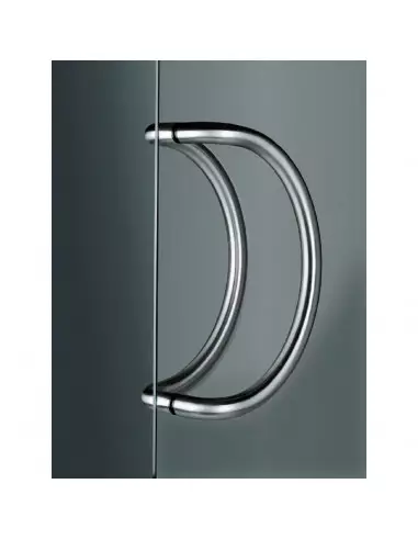 Poignée Tubulaire Inox Normbau Demi-Lune Modèle 25
