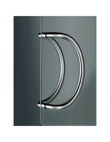 Poignée Tubulaire Inox Normbau Demi-Lune Modèle 25