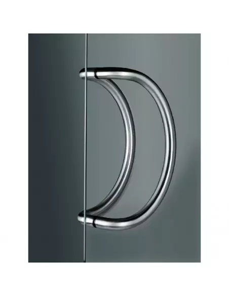 Poignée Tubulaire Inox Normbau Demi-Lune Modèle 25