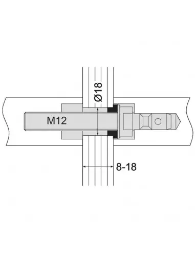 Accessoire Pour Poignée Normbau Tubulaire