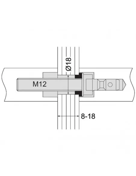 Accessoire Pour Poignée Normbau Tubulaire