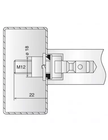 Accessoire Pour Poignée Normbau Tubulaire