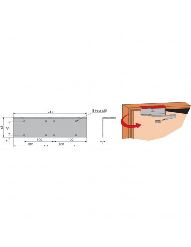 Accessoires De Ferme-Porte Heracles Hr300