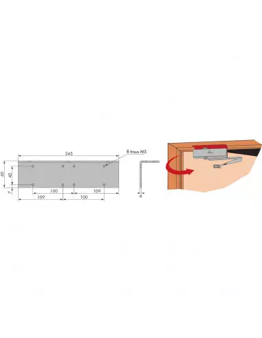 Accessoires De Ferme-Porte Heracles Hr300