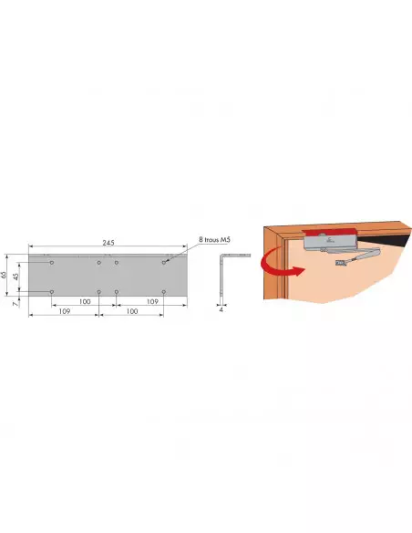 Accessoires De Ferme-Porte Heracles Hr300