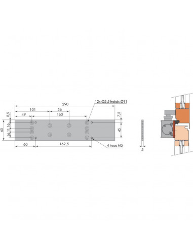 Accessoires De Ferme-Porte Heracles Hr400