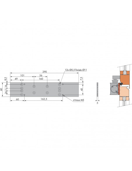 Accessoires De Ferme-Porte Heracles Hr400