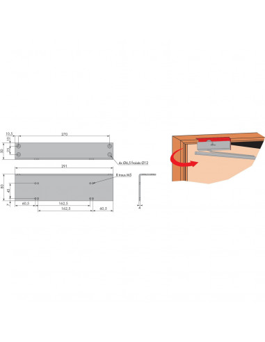 Accessoires De Ferme-Porte Heracles Hr500