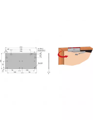 Accessoires De Ferme-Porte Heracles Hr200