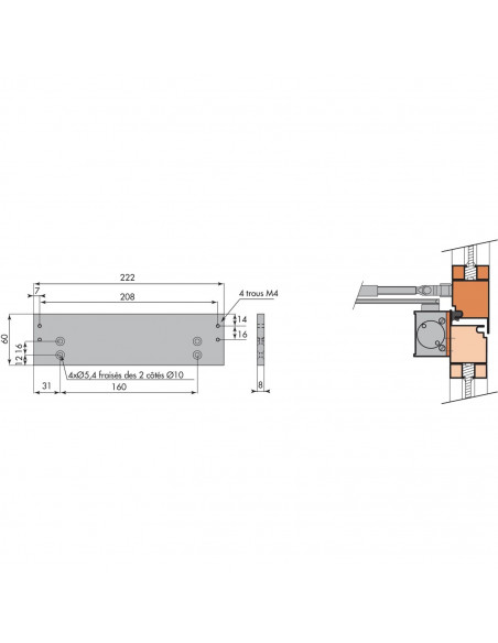 Accessoires De Ferme-Porte Heracles Hr150