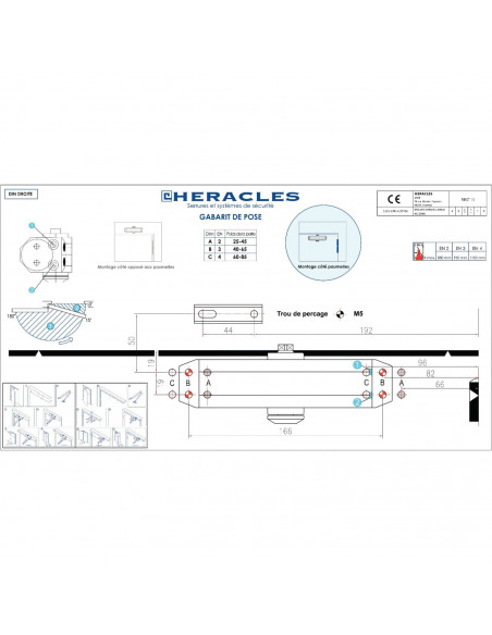 Ferme-Porte Heracles First 11 Bras Compas