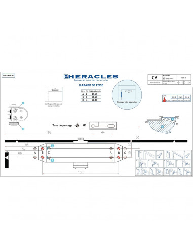 Ferme-Porte Heracles First 11 Bras Compas