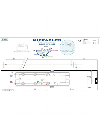 Ferme-Porte Heracles First 41 Bras À Glissière