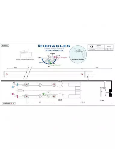 Ferme-Porte Heracles First 41 Bras À Glissière