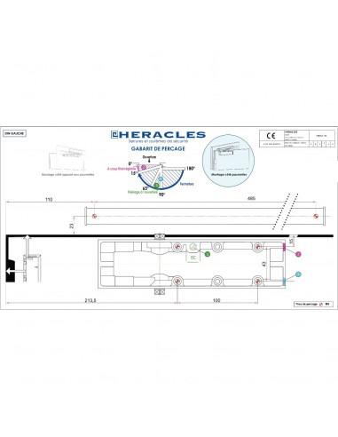 Ferme-Porte Heracles First 41 Bras À Glissière