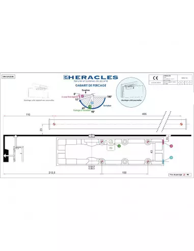 Ferme-Porte Heracles First 41 Bras À Glissière