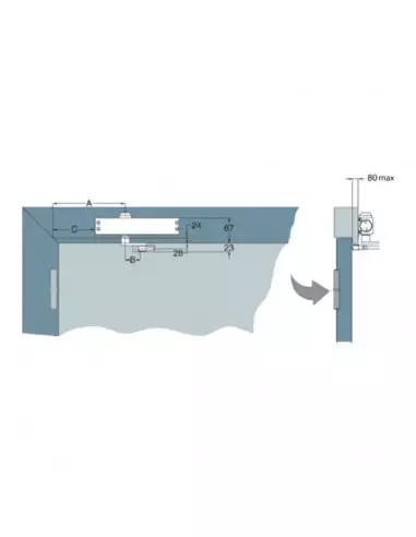 Ferme-Porte Hr150 Heracles Avec Bras À Compas
