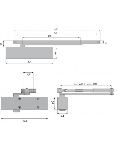 Ferme-Porte Heracles Hr300