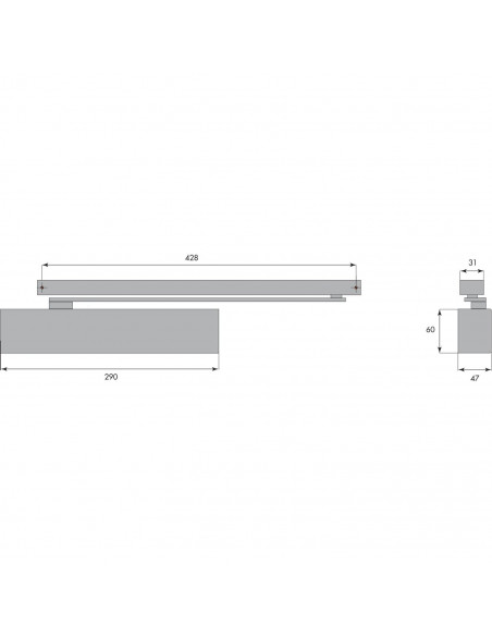 Ferme-Porte Hr500 Heracles Bras À Glissière
