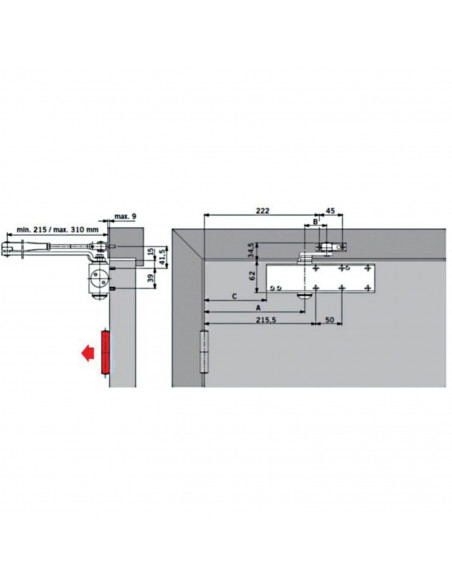 Ferme-Porte Dorma Ts Profil