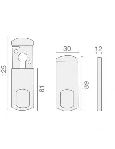 Plaque De Sécurité Heracles Salome Magnétique Mini