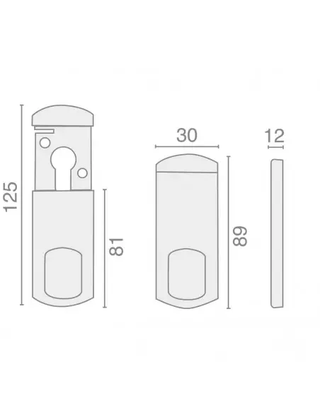 Plaque De Sécurité Heracles Salome Magnétique Mini