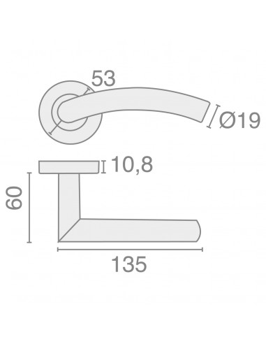 Béquille Double Sur Rosace Héraclès Jade 1494