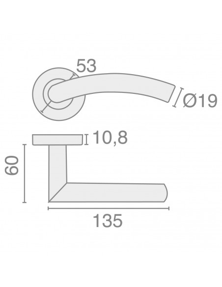 Béquille Double Sur Rosace Héraclès Jade 1494