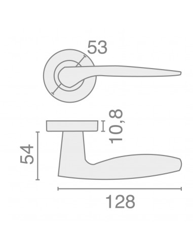 Béquille Double Sur Rosace Héraclès Massive 4003