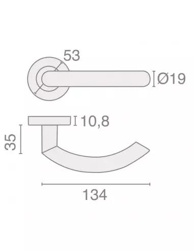 Béquille Double Sur Rosace Héraclès Jade 1094