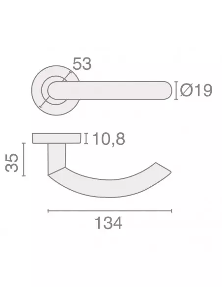 Béquille Double Sur Rosace Héraclès Jade 1094