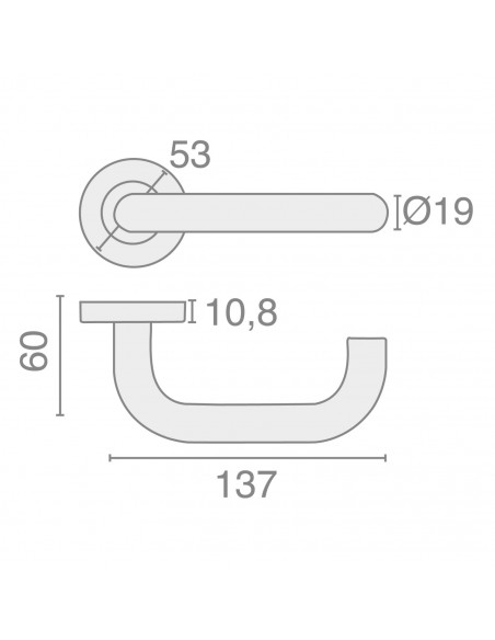 Béquille Double Sur Rosace Heracles Jade 1294