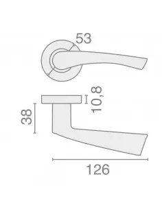 Béquille Double Sur Rosace Massive Héraclès Jade 4002 2