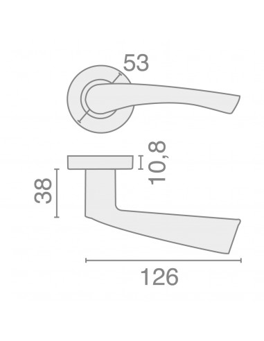 Béquille Double Sur Rosace Massive Héraclès...